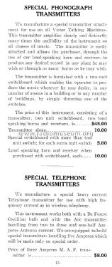 Multi-Audi-Fone Wireless Instruments catalog 1916; Multi-Audi-Fone; (ID = 1784886) Paper