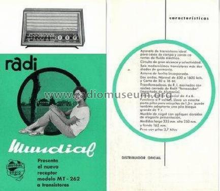MT-262; Mundial Radio; (ID = 1379870) Radio