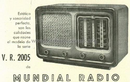 VR-2005; Mundial Radio; (ID = 1381498) Radio