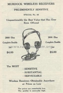 Wireless Receivers No. 55; Murdock, WM.J. Co.; (ID = 1978777) Parlante