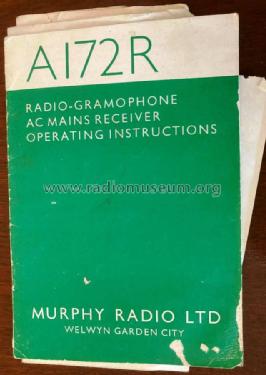 A172R; Murphy Radio Ltd.; (ID = 2633382) Radio