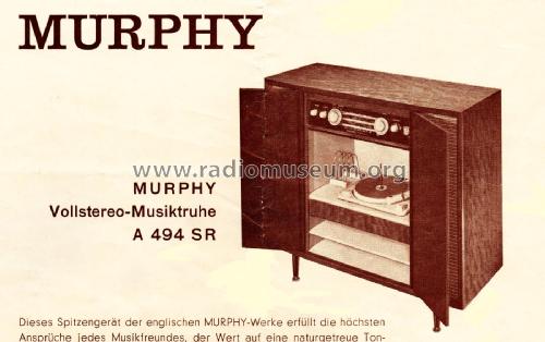 A494SR; Murphy Radio Ltd.; (ID = 2571674) Radio