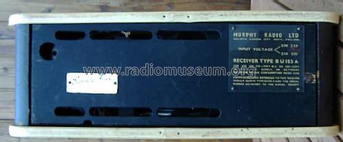 BU183A; Murphy Radio Ltd.; (ID = 1351865) Radio