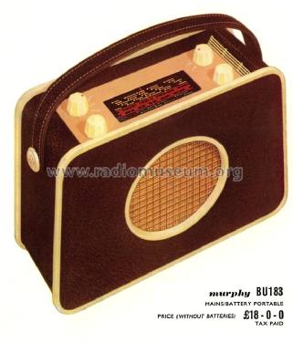 BU183A; Murphy Radio Ltd.; (ID = 1447830) Radio