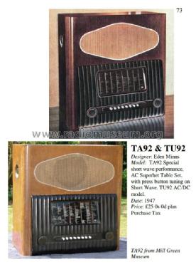 Stationmaster TA92; Murphy Radio Ltd.; (ID = 2932453) Radio