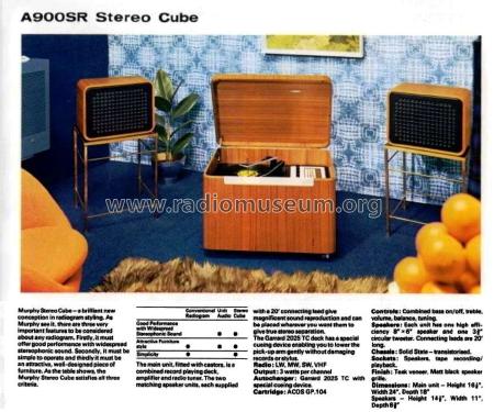 Stereo Cube A900SR; Murphy Radio Ltd.; (ID = 2677026) Radio