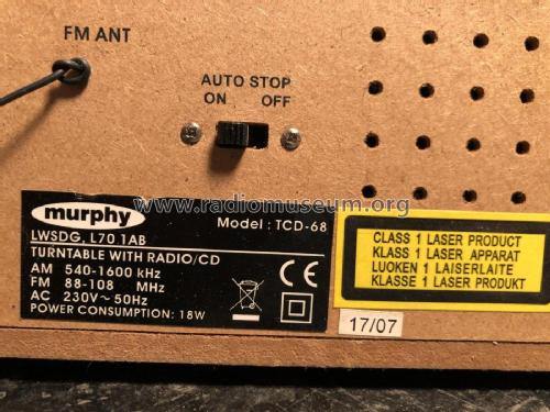 Classic TCD-68 ch=LWSDG, L701AB; Murphy Radio Ltd.; (ID = 2485691) Radio