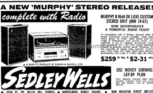 Murphy 8 Watt Deluxe Stereo Unit MM14-67; Murphy Brand, Westco (ID = 3083865) Radio