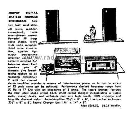 Murphy Royal Modular Stereogram SMA12-35; Murphy Brand, Westco (ID = 3081197) Radio