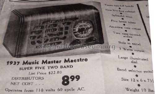 Maestro ; Music Master; (ID = 1707507) Radio