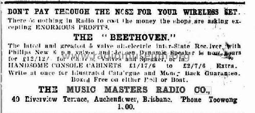 Beethoven ; Music Masters Radio (ID = 2148853) Radio