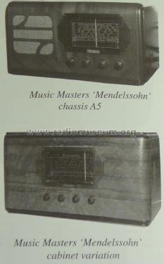 Mendelssohn A523M; Music Masters Radio (ID = 1772032) Radio