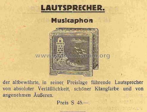 Lautsprecher ; Musicaphon Behar - (ID = 822039) Speaker-P