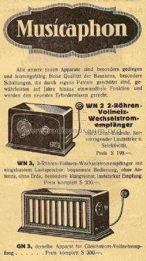 WN2; Musicaphon Behar - (ID = 822033) Radio