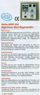 Bildröhren-Meß-Regenerator BMR500; Müter, Ulrich; Oer- (ID = 1058318) Equipment