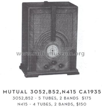 3052 ; Mutual Radio Supply (ID = 1575636) Radio