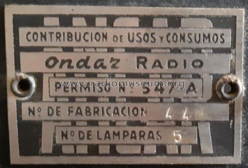 R-162-P; Ondar Radio; ¿donde? (ID = 2461845) Radio