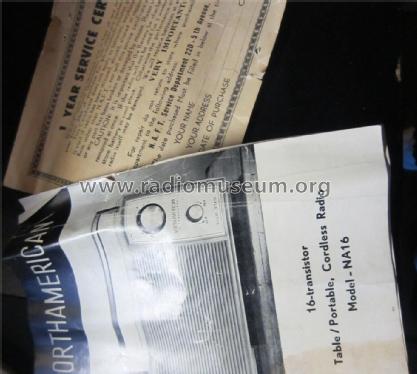 16 Transistor Solid State NA16; NAFT N.A.F.T. North (ID = 3009925) Radio