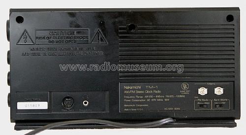 AM/FM Stereo Clock Radio TM-1; Nakamichi Co.; Tokyo (ID = 1392415) Radio