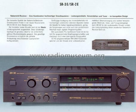 Stereo Receiver SR-2E; Nakamichi Co.; Tokyo (ID = 1887432) Radio