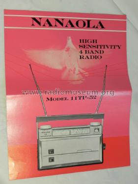 4 Band 11 Transistor 11TP-52; Nanaola Nanao Radio (ID = 2561855) Radio