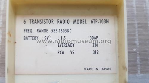 6 Transistor 6TP-103N; Nanaola Nanao Radio (ID = 2490923) Radio