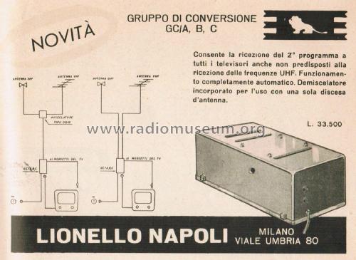 Gruppo di Conversione GC/A, B, C; Napoli, Lionello; (ID = 2864700) Converter