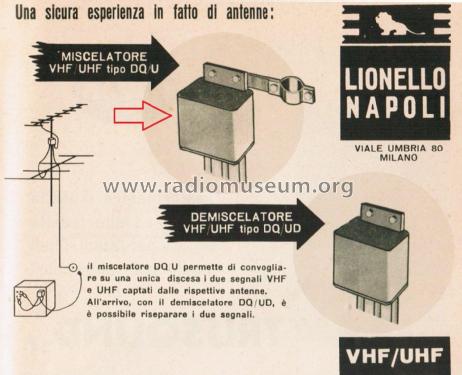 Miscelatore VHF/UHF DQ/U; Napoli, Lionello; (ID = 2864709) Misc