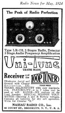 Unitune LR170; Nassau Radio Co., (ID = 998715) Radio