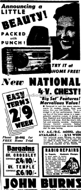 National 4V Chest EE; National Brand, (ID = 3021768) Radio