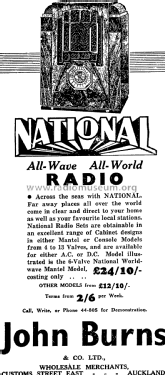 National World-Wave Mantel CC; National Brand, (ID = 3021429) Radio