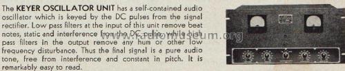 Keyer Oscillator Unit ; National Company; (ID = 2051302) Amateur-D