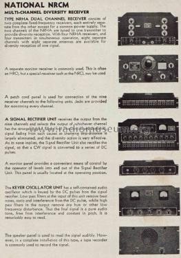 Multi-Channel Diversity Receiver NRCM; National Company; (ID = 2051247) Commercial Re