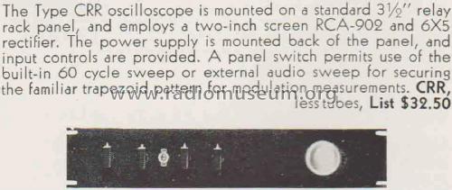 Oscilloscope CRR; National Company; (ID = 2050980) Equipment