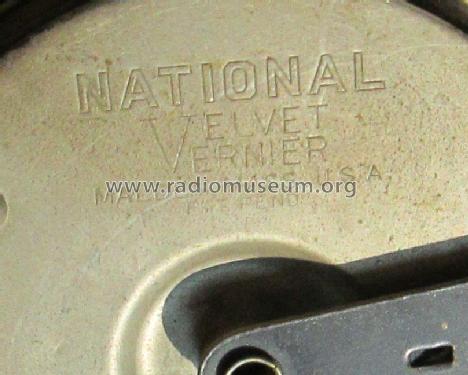 Velvet Vernier string drive tuning dial; National Company; (ID = 2144797) Radio part