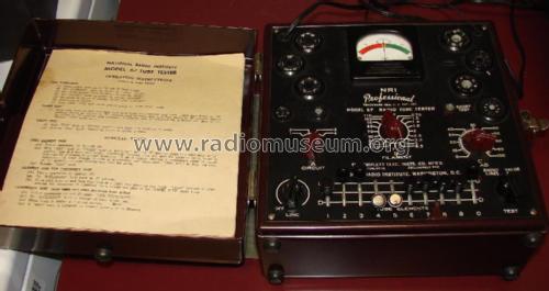 Professional Radio Tube Tester 67; National Radio (ID = 1770456) Equipment