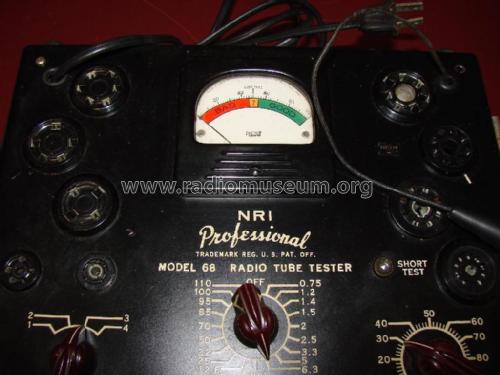 Professional Radio Tube Tester 68; National Radio (ID = 1736743) Equipment