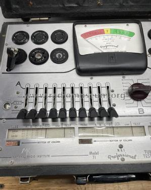 Tube Tester 71; National Radio (ID = 2820079) Equipment