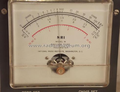 Vacuum Tube Voltmeter Model W; National Radio (ID = 1835669) Ausrüstung