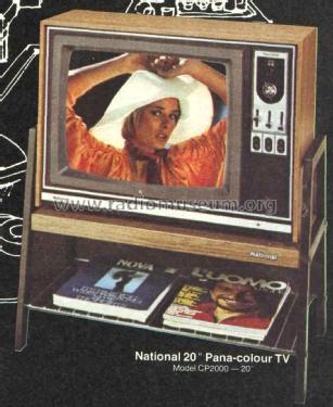 Pana-colour Type 20 CP-2000 Ch= M4 Television National Panasonic
