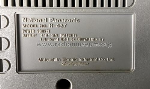 National Panasonic 4 Band AM/SW Portable R-437; Panasonic, (ID = 2724428) Radio