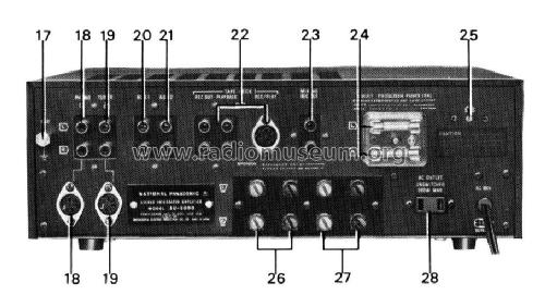 National Panasonic Stereo Integrated Amplifier SU-3000; Panasonic, (ID = 2453380) Ampl/Mixer