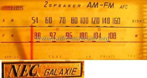 Galaxie 2 Speaker AM-FM AFC ; NEC Corporation, (ID = 678190) Radio