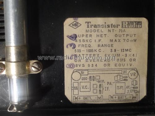 Transistor All Wave NT-79 A; NEC Corporation, (ID = 2055858) Radio