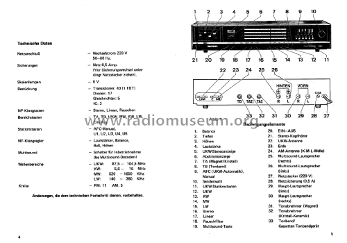 Multisound Steuergerät 1060 60W Art. Nr. 955/337; Neckermann-Versand (ID = 2642365) Radio