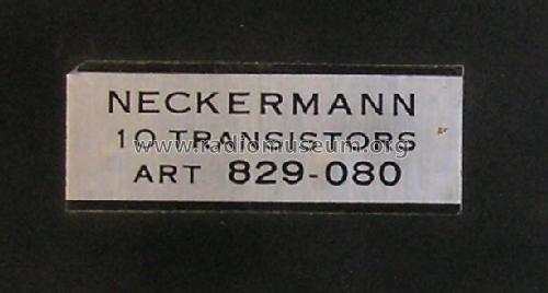 10 Transistor 829/080; Neckermann-Versand (ID = 576948) Radio