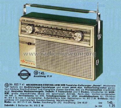 Davos 820Y41; Neckermann-Versand (ID = 760472) Radio