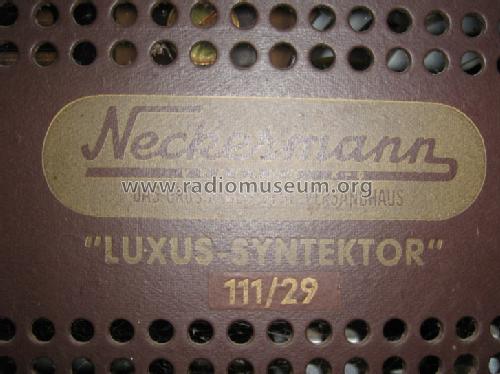 Luxus Syntektor 111/29; Neckermann-Versand (ID = 1476067) Radio