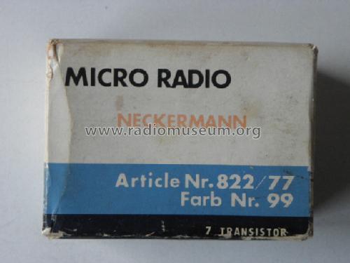 Micro Radio 7 Transistor Nr. 822/77; Neckermann-Versand (ID = 1622640) Radio