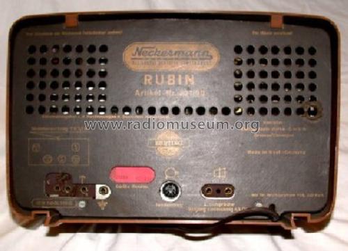 Rubin 21030 Art. Nr. 821/00; Neckermann-Versand (ID = 40701) Radio